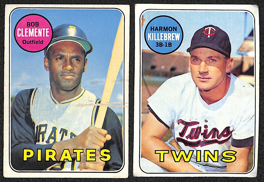 Lot of 48 Topps Baseball Cards from 1957-1969 w. 1966 Mickey Mantle